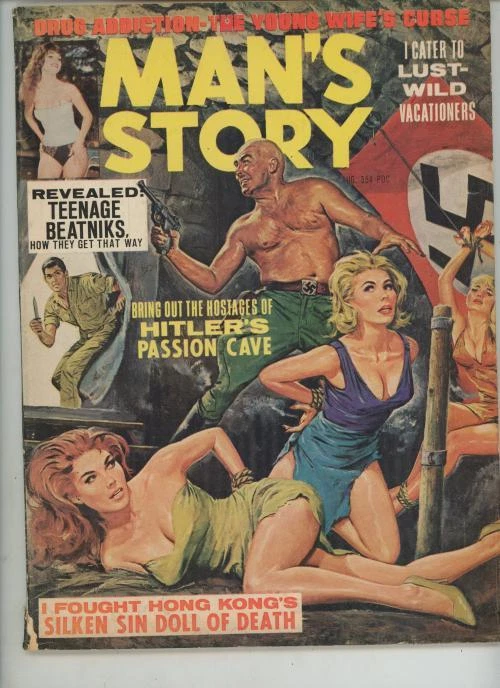 Man's Story Aug 1966 Wild Cover Foto 1 de 1