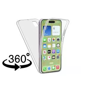 Funda de teléfono transparente frontal trasera con protección 360 completa para Apple iPhone 16 Pro - Imagen 1 de 24