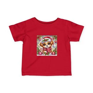 Paws-itively Merry Christmas - Infant Fine Jersey Tee - Picture 1 of 11
