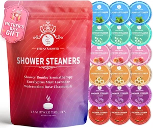 Shower Steamers Aromatherapy, 18-Pack Shower Bombs, Mothers Day Gifts for Women - Picture 1 of 12