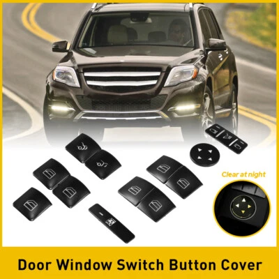 CAR PARTS 14X POWER WINDOW SWITCH BUTTON CAPS COVER FOR MERCEDESBENZ C / E CLASS - Image 1 of 4