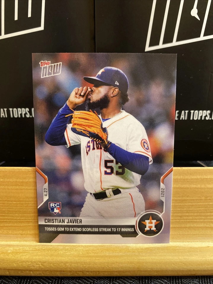 🛑👀 2021 TOPPS NOW CRISTIAN JAVIER #140 ROOKIE CARD RC 🔥 - Image 1 of 1