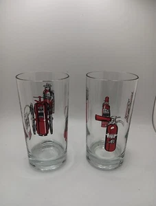 Vintage Fire Extinguisher Drinking Glasses - Picture 1 of 6