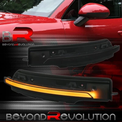 For 2015-2021 Macan Sequential LED Side Mirror Turn Signal Blink Indicator Lamps - Image 1 of 4