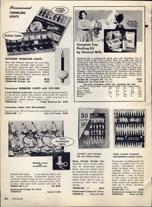 1968 PAPER AD 2 Page Noma Christmas Tree Lights Lites Flasher Candlestick Bubble - Picture 1 of 2