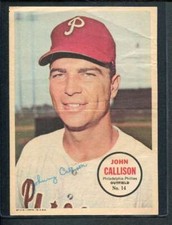 1967 Topps Poster #14 Johnny Callison   VGEX J2900153