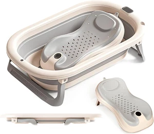 Portable Baby Bath, with Germ-Resistant Support Bracket, Baby Bath Stand Suppor - Picture 1 of 7