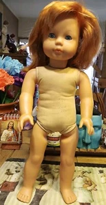 Gotz Puppe Modell Doll 18” Blue Brown Eyes Hair Vinyl Soft Body - Picture 1 of 11
