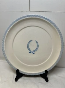 Vintage Steubenville MONTICELLO Blue Wreath Wheat 10.25” Dinner Plate - Picture 1 of 8