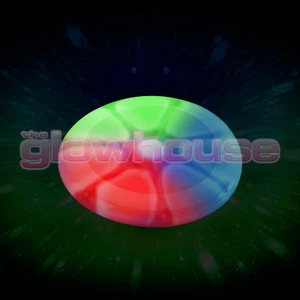 Light Up Glow Frisbee Multi Colour Glowing Flying Disc - Picture 1 of 2