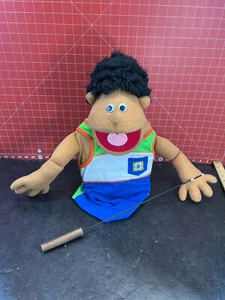 Vtg Puppet Productions Hand Puppet Educational Therapy Brown Skin Male no tags - Picture 1 of 12