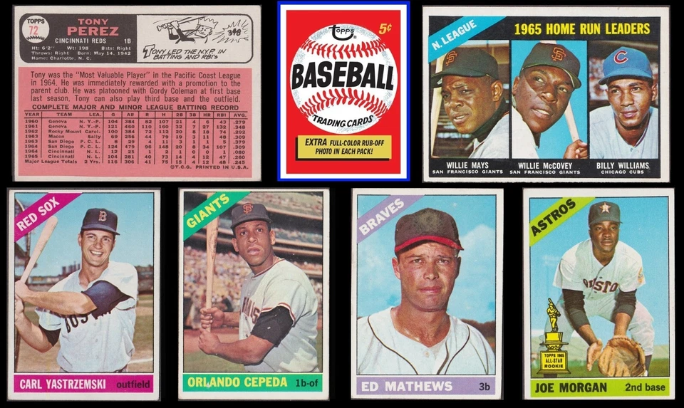 1966 Topps MLB  single cards   (#2-259) - Image 1 of 1
