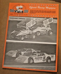 1987 Williams Grove Speedway Program - July 27, 1987 - Picture 1 of 2