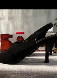 Donald J. Pliner Sling back black heels with the box JAM-B26M065 6.5 - Picture 1 of 3