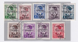 Montenegro 1942 With Black Overprint Complete Series Used SPL. (Cat. 58/418) - Picture 1 of 1