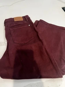 NWT Judy Blue Eva High Rise Tummy Control Burgundy Wide Leg Jeans Sz 9/29 - Picture 1 of 2