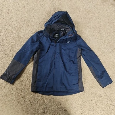 Mens Hollister Blue/Grey All Weather Collection Coat/Jacket Size M VGC - Image 1 of 4