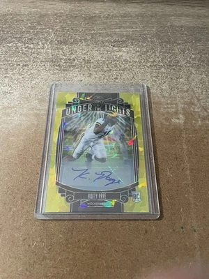 2021  Legacy Rookie RC Chome Under the Lights Gold Auto Kwity Paye #’D /25 - Image 1 of 2
