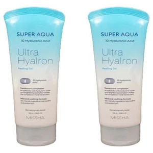 MISSHA Super Aqua Ultra Hyalron Peeling Gel 100ml x 2 Moisturizing Exfoliator Se - Picture 1 of 1