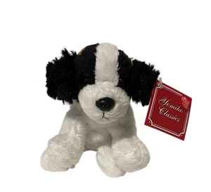 Russ Yomiko Classics Peluche Blanco y Negro Perro Spaniel 7 pulgadas NUEVO - Imagen 1 de 3