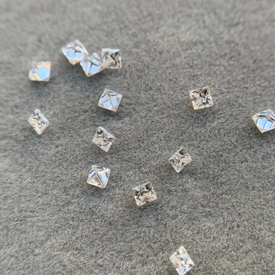 1PCS Princess Multiple colors 3x3-8x8mm Loose Moissanite Gemstone for Jewelry - Image 1 of 4