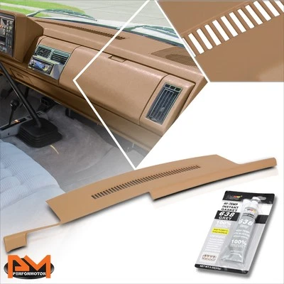 For 88-94 Chevy GMC C/K 1500-3500 Dashboard Panel Cover Cap Bezel Overlayer Tan - Image 1 of 4