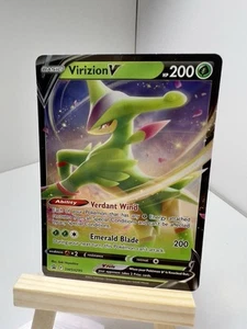 Pokémon Virizion V SWSH295 Sword & Shield Promo TCG Holo Rare Card NM Mint - Picture 1 of 2