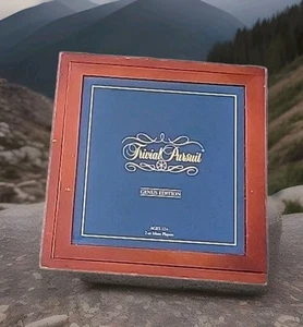 Trivial Pursuit Genius Edition Parker Bros Nostalgia Game Series 2015 Wooden Box - Picture 1 of 6