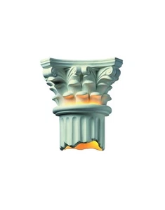 Justice Design Group CER-4705 Two Light 13.25" Corinthian Column - Beige - Picture 1 of 12