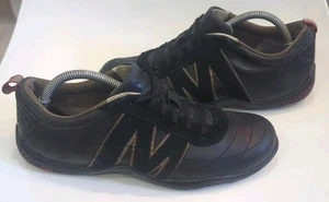 Merrell Scalar Schwarz Leder Schuhe Herren Größe UK 8 EU 42 Walking Hike Sneaker - Bild 1 von 12