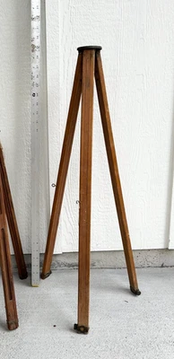 Trípode antiguo vintage para cámara de madera, coleccionista de fotografía, soporte, patas, soportes Foto 1 de 4
