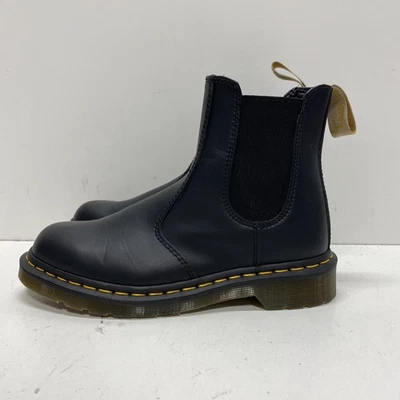 Dr Martens 2976 Vegano 2976 Negro Sintético Pull-On Para Mujer Talla 8 Foto 1 de 4