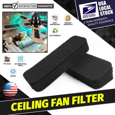 30Pcs Ceiling Fan Filter Activated Carbon Air Filter Universal Ceiling Fan Blade - Image 1 of 4