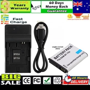 Battery+Fast Led Charger For samsung BP70A BP-70A ST100 ST30 ST60 ST61 ST65 ST67 - Picture 1 of 7