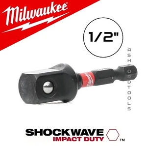Milwaukee 1/2" Adattatore presa gambo esadecimale pronto all'impatto 4932478803 - Foto 1 di 13