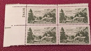 US 3 Cent Nevada First Settlement Centennial 1951 - Block of 4 - Picture 1 of 5