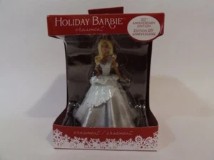 2013 Holiday Barbie Ornament American Greetings 25th Anniversary Silber NEU - Bild 1 von 4