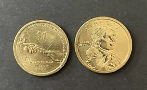USA 2011D - Sacagawea, Wampanoag Treaty $1 Coin. Denver Mint - Imagen 1 de 1