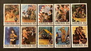 Liberia Scott #857a-j usado - Imagen 1 de 1