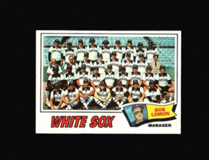 1977 Topps #418 CHICAGO WHITE SOX TEAM CARD Unmarked Checklist No Creases NRMT