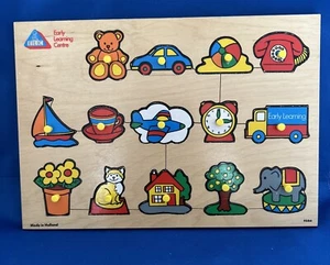 Vintage Early Learning Centre Holzpuzzle Hergestellt in Holland - 14 Teile - #4666 - Bild 1 von 6