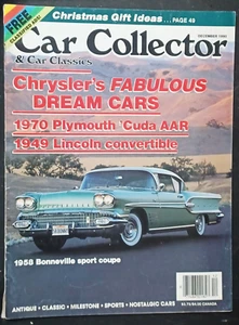 CAR COLLECTOR & CAR CLASSICS Magazine December 1990 - Bild 1 von 2