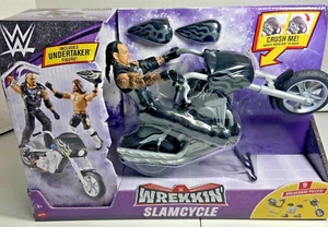Figura de acción WWE Wrekkin' Slamcycle Mattel Undertaker 2021 en motocicleta - Imagen 1 de 12