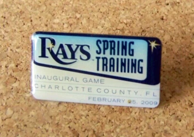 2009 Tampa Bay Rays pin Spring Training Inaugural Game c41723 - Image 1 of 4