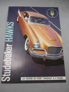 AH609 CATALOGUE STUDEBAKER HAWKS 1957 10 PAGES COULEURS BON ETAT - Imagen 1 de 4