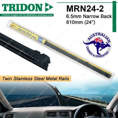 Pair Tridon Metal Rail Wiper Refills for Holden Tigra XC Vectra JR JS ZC Viva JF - image 1 of 2