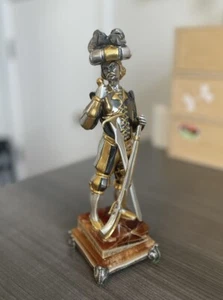 Giuseppe Vasari Gilt Bronze Statue Part of The Warrior Signed Limited #4/200 - Picture 1 of 19