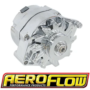 Holden 253 304 308 V8 Aeroflow Chrome Alternator 140 Amp Internal Regulator New - Picture 1 of 5