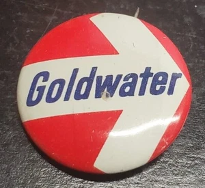 Goldwater white arrow campaign pin - Barry Goldwater - Picture 1 of 6