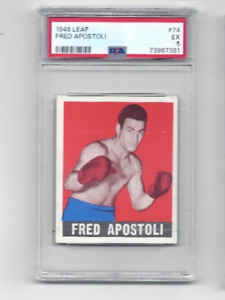 1948 Leaf Boxing - Fred Apostoli (#74) - PSA 5 (EX)